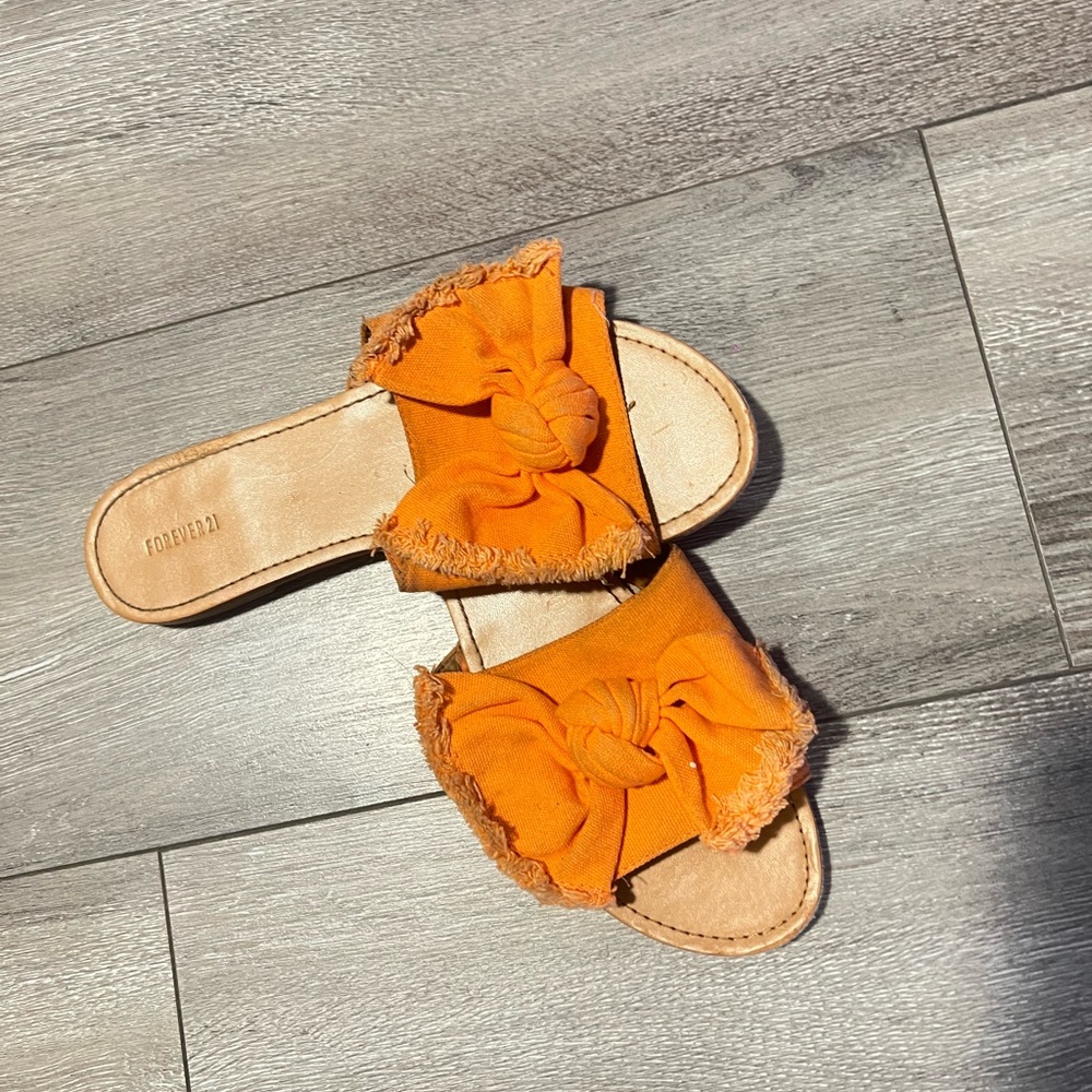 Orange Forever 21 Sandals
